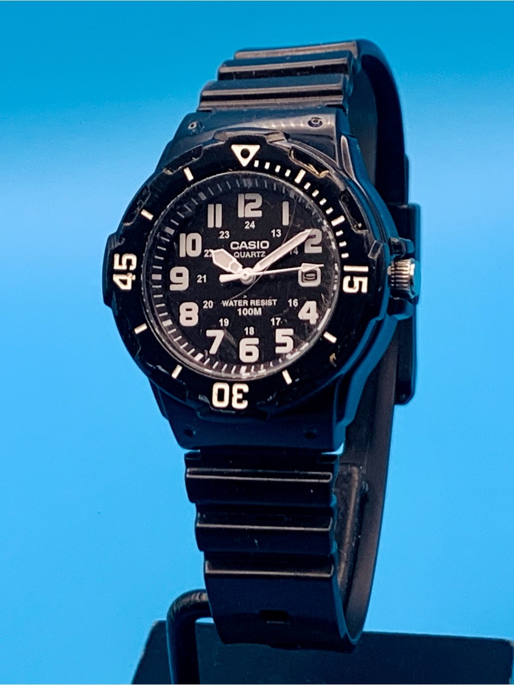 CASIO LRW-200H Women’s Field Wristwatch Date Display Bi-Rotating Bezel Working